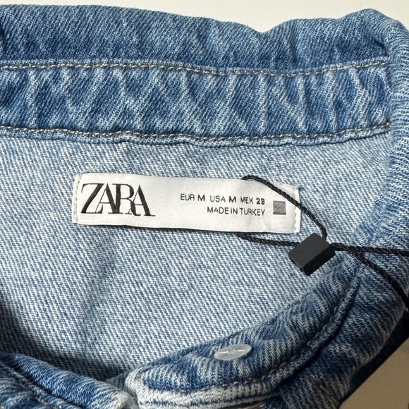 Zara Denim Short Romper - Picture 8 of 9